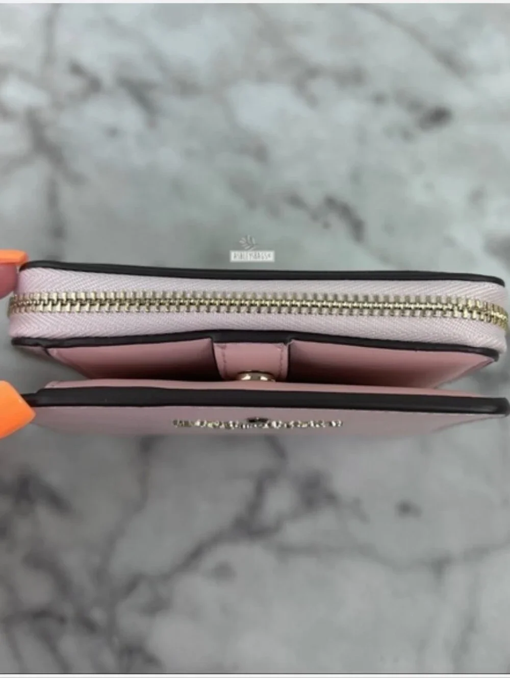 Kate Spade Staci Chalk Pink SmallZip Around Bifold Wallet